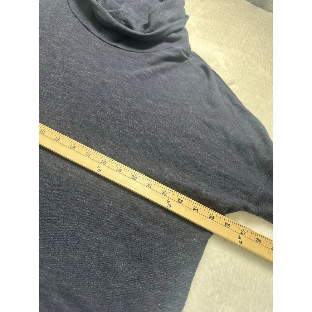 Standard James Perse Grey Blue Cowl Neck Dolman Sleeves Sweatshirt Size 3 Medium